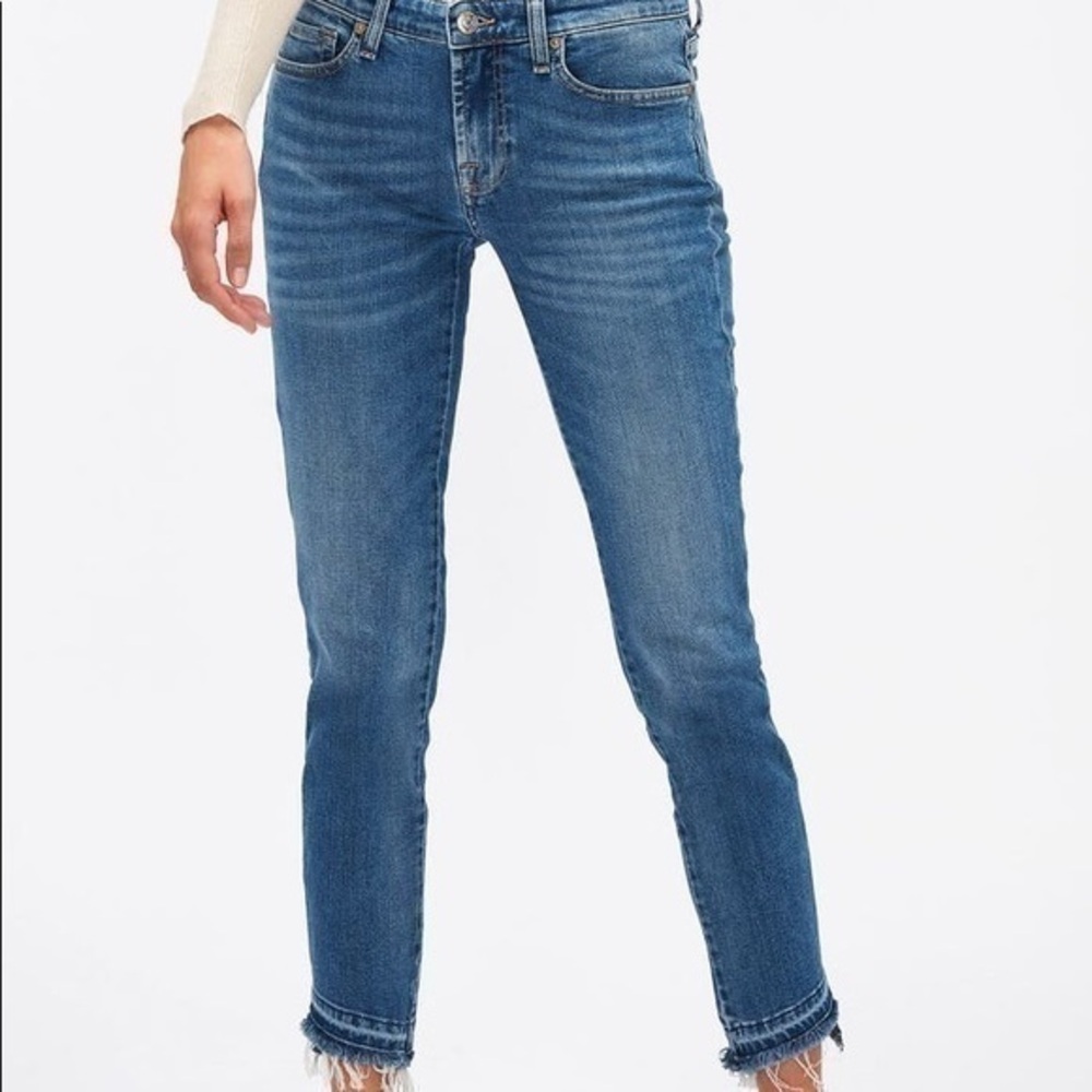 7 For All Mankind Cropped Boot Bootcut Capri Jeans Women’s size 24 00 7fam